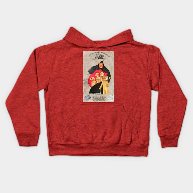 Magic Side Show with Gold Fist Kids Hoodie by Chesterton Stage Productions